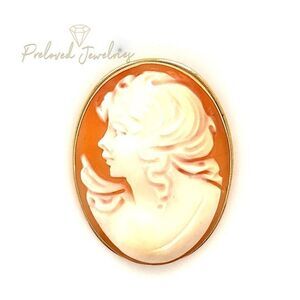 Authentic Cameo (1.75”) 14k Pendant/Brooch